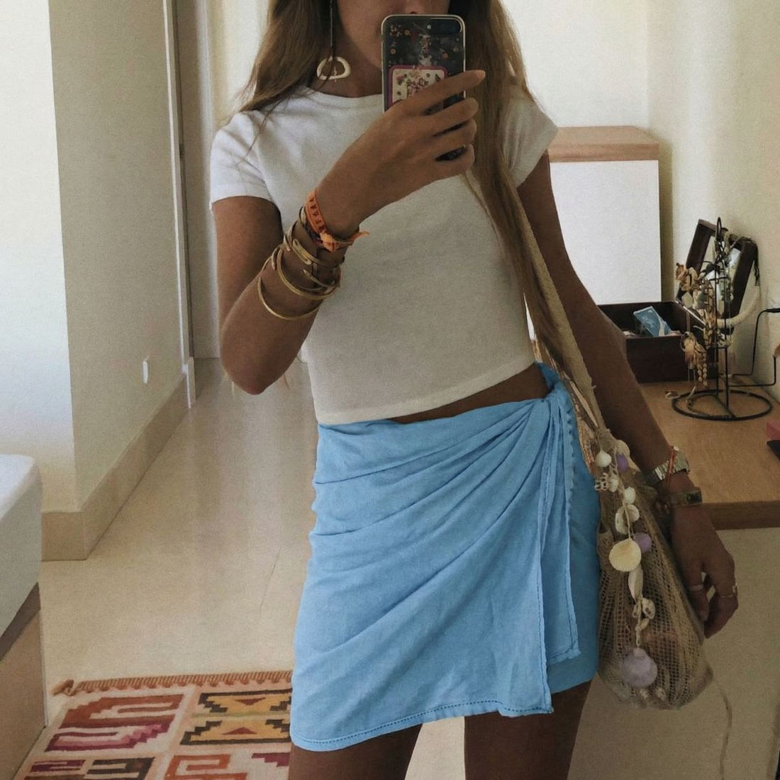 Light Blue Sarong — Spa Mama Maui